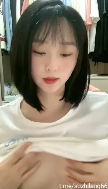 20歲清純短髮學妹，粉粉嫩嫩，可愛的反差婊 #直播 #學生